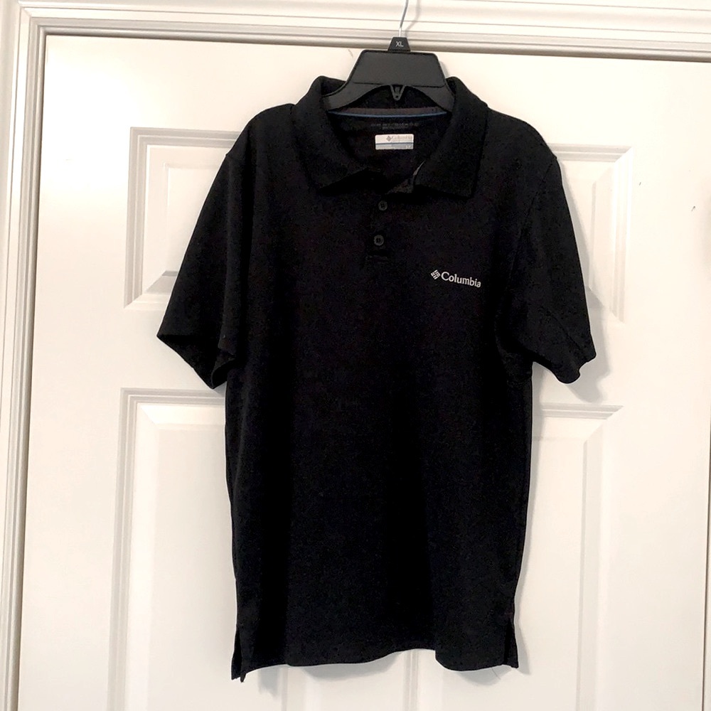 Columbia Men’s Black Short Sleeve Polo Sz S